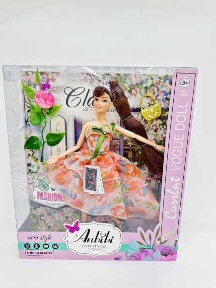 Кукла в наборе с аксессуарами, ручки и ножки шарнирные, в/к 28*6*32,5 см